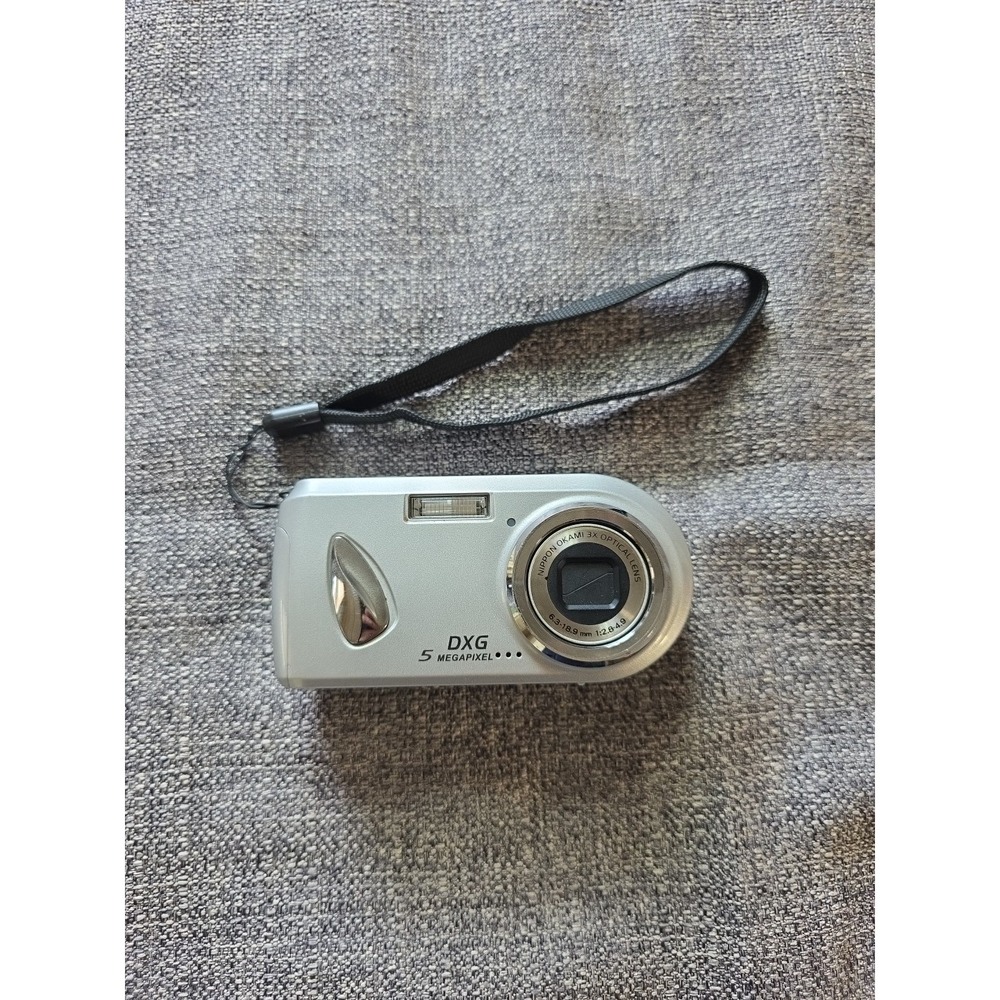 DXG Model 518 Digital Camera 5MP 3x Optical Zoom Silver UnTested No Battery